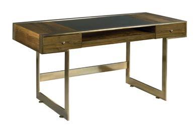 center, adjustable levelers, pages: 31, 33 600-940 Risden Desk W58 D26 H30 Wood top, two drawers, tempered