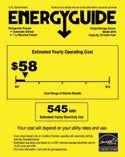 Check the cost of running an appliance. Take a look at the EnergyGuide label for a refrigerator on this page.