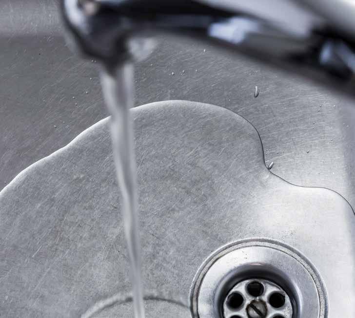 MORE WATER TIPS Install low-flow faucet aerators. They will reduce the amount of water released. Repair leaky water faucets. Thirty drops a minute can waste up to 0 gallons a month.