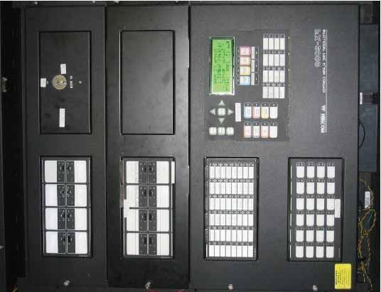 6.0 Example of FDG-008, Fire Alarm control Panel and Graphic UL Listed Key Switch To + & - of AUX PWR terminals To + & - of RS-485 terminals FX-2000 Fire Alarm Control Panel (BB-5008 Chassis) From