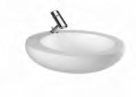9818.4, including ceramic waste cover Mounting accessories 8.9194.0 included 8.1597.0.400.104.1 ALESSI ONE Small washbasin 42 x 45.5 cm 6 with integrated siphon cover 8.1597.0.400.104.1 with Clou overflow system, including ceramic waste cover 1.