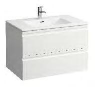 1 PRO S Vanity unit PACK 80 x 50 cm including washbasin with one tap hole, white colour new version with two drawers with overflow 685,08 768,94 kol.17 8.6196.5.xxx.104.