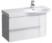 003,24 4.0157.2.075.xxx.1 2 drawers, measure made for cuttable washbasins 971,12 1.074,65 Vanity unit space saving siphon included for washbasin 8.1670.2, shelf right H 460 / W 890 / D 385 mm 4.0153.