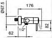 1 Column single-lever mixer 461,31 for washbasins