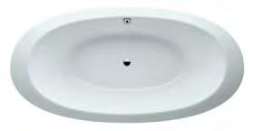 1 ALESSI ONE whirlpool: air nozzles, LED lighting 7.284,13 ALESSI ONE Built-in bathtub 182.8 x 86.8 cm solid surface with aluminium frame 2.4597.1.000.000.1 ALESSI ONE without whirlpool function 2.