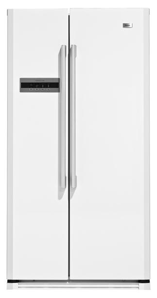 NEW HSBS582AW White n 575L Gross Capacity 348L Refrigerator 227L Freezer H 1768mm W 890mm D 745mm (with handles) n 2 Star Energy Rating SIDE BY SIDE FRIDGE/FREEZER Design: Hidden