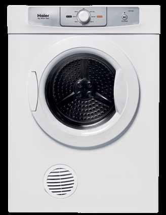 HDY-D60 WH White n 6kg Dry Load Capacity H 830mm W 600mm D 560mm n 1.