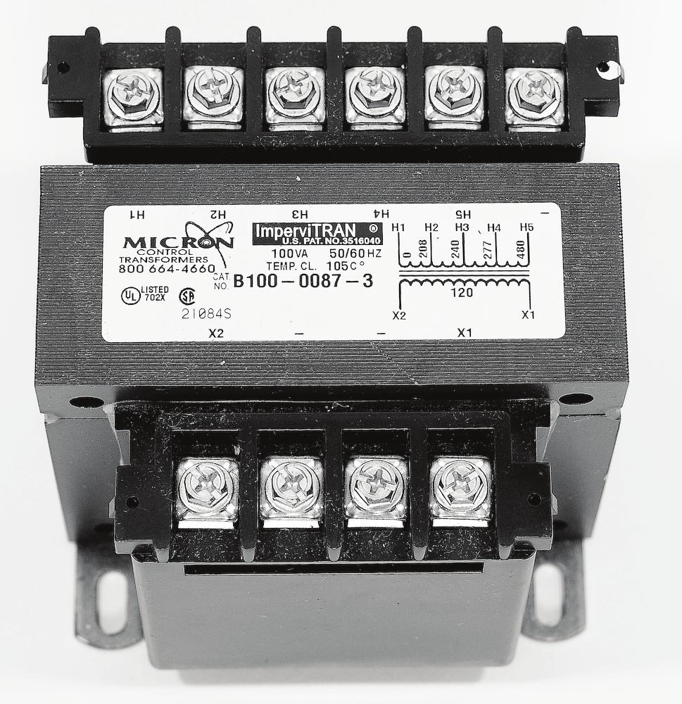 TRANSFORMERS OPERATION & SERVICE This section of the manual provides information on how to test and ensure the multiple tap 120 VAC Control Circuit Transformer is wired properly on Electronic Control