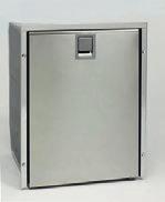 / freezer, silver,, door stop left 219 l fridge / freezer, silver,, Isotherm CRUISE 42 CR42 42 INOX CLEAN TOUCH