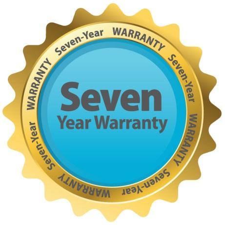 Additional Benefits 7-Year Warranty A factory warranty is offered on the entire sealed system, including