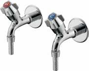 Nimbus inclined bib taps Suitable for low or high pressure systems.