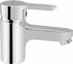 Modern Livia basin mixer Single lever basin mixer for a contemporary styling concept.