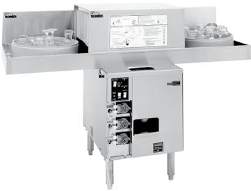 The different models are pictured below: Glasswashers GT-18 Front load door type GT-18+1 Front-to-back pass thru Cocktail server view with simulated