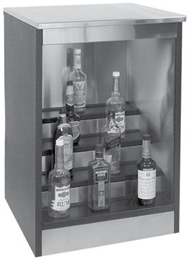 Back Bar Storage Units* (see Specification Guide pages 4.13-4.