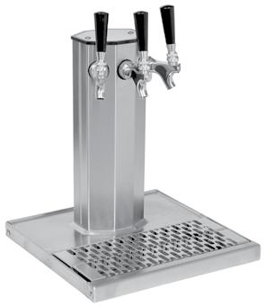 lines Available in grainline stainless, mirror finish stainless, or polished brass Available with cold plate assembly and insulated restriction lines for glycol recirculating system (specify suffix R