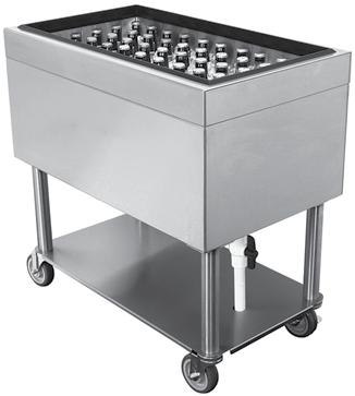 Specialty Ice Bins The IB-14x22 as an ice pan holder (pan not included) The IB-14x22 as a portable ice display unit (see Specification Guide page 6.