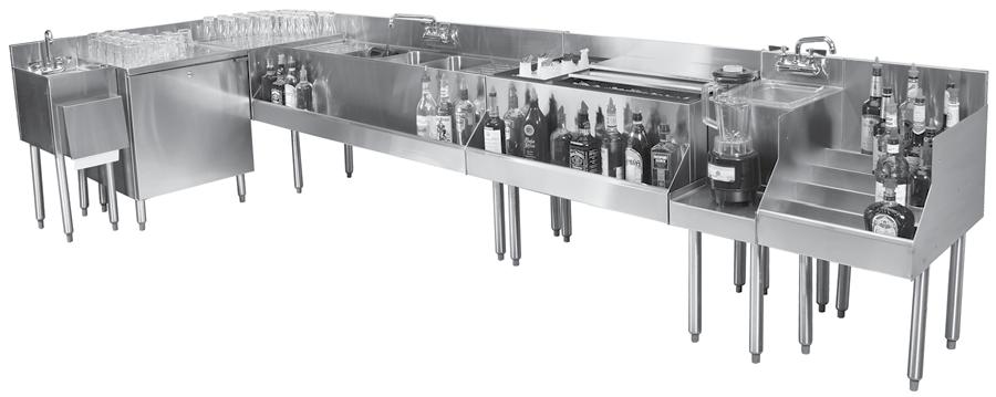 Cocktail Station Miscellaneous* Laminated Panels Model Description List Wt EP-24 26 deep station end panel $762 40# EP-30 32 deep station end panel $762 45# FP-26 54 station front panel (2 required)