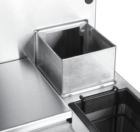 Casino Style Combo Ice Bin Accessory Model Description List Weight CCD Condiment dispenser $126 5# Underbar (see Specification Guide page 3.