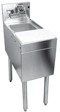 Model List Length Weight MTS-14 $2,221 14 55# MTS-14 MRS-12 MFS-12 MRS-12 Mixology Unit Includes 9-1/4 by 11-1/2 by 6 deep sink, backsplash-mounted faucet, lift-out perforated plastic sink strainer,