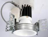 attach the trim to the plaster frame FLD4A / FLD4AX 4" SEALED LED DOWNLIGHT Healthcare, Visitation 1,000, 1,00, 2,000, and