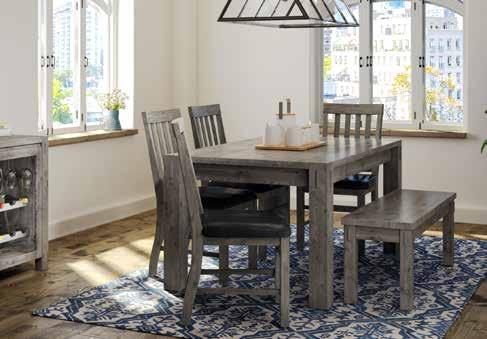 dining room set SOLID PINE 1699 Includes: Table and 4 chairs.