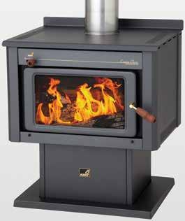 When you require the natural warmth of a slow combustion heater but floorspace is at a premium, the Somerset is ideal with a peak output of up to 11 kilowatts.