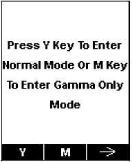 Exiting Gas-Only Measurement Mode To exit gas-only mode and either switch back to multi-threat mode (where both gamma radiation and gaseous threats) are measured or to gamma-only mode: 1.