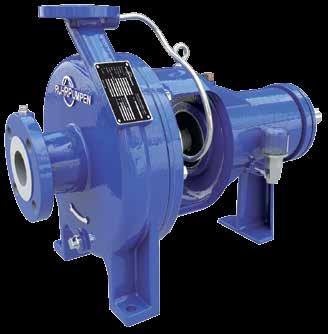 IPP Horizontal Process Pump with Semi-Open Impeller OVERHUNG PUMPS Horizontal overhung single stage. ANSI/ASME B73.1-2001 dimensionally compliant. Foot mounted. End suction configuration.
