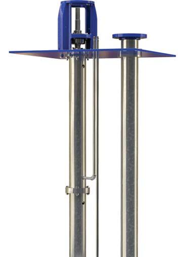 VSP Vertical Sump Pump Vertical arrangement Sump Single suction Single stage Volute type case flanged and threaded discharge Extensions for pit depth to 20 ft Flexible coupling standard design Cast