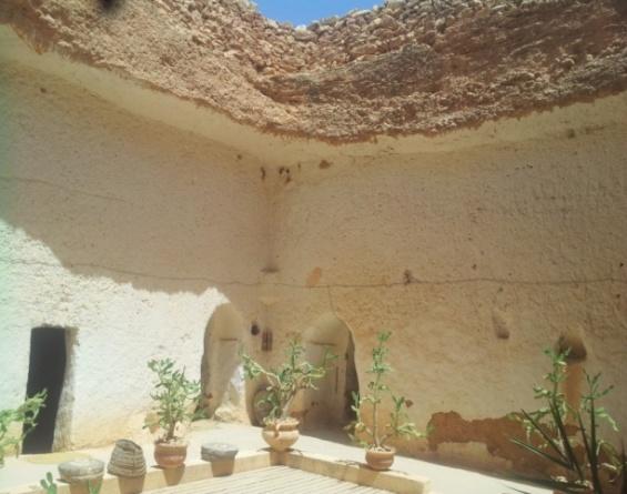 Figure 8.38: The courtyard of Omar Belhaj house in Gharyan. Figure 8.39: The courtyard contains plants and trees in order to freshen the air.