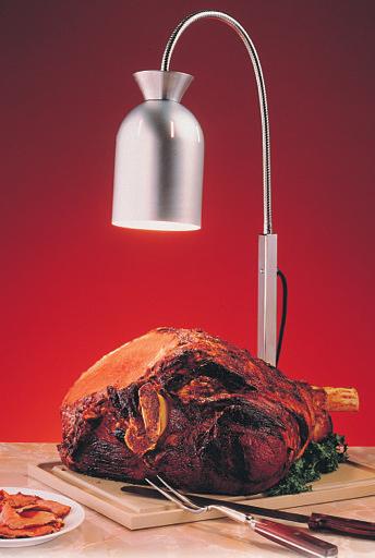 FOOD WARMERS TWO BULB ADJUSTABLE HEAT LAMP Adjustable arm for different heat settings Spun