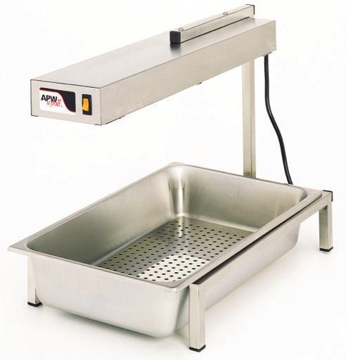 board and pan turn heat lamp into a front-of-the-house carving station Color: Aluminum