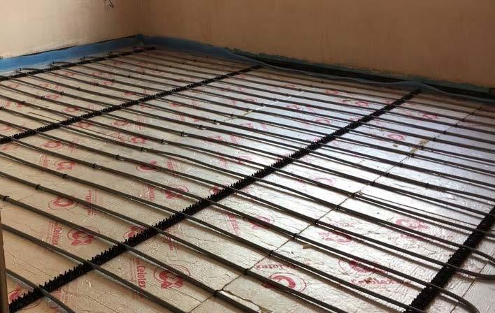 The radiant heat created at floor level is distributed evenly into the room for maximum comfort compared to radiators which heat the room by convection and create warm pockets of air.