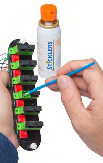 CleanStixx Connector Cleaning Sticks Sticklers CleanStixx Connector Cleaning Sticks Versatile sticks cleans all connector types, sizes or configurations Patented sintered