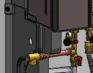 A Condensate line must be installed to the 1/2 MNPT connection located at