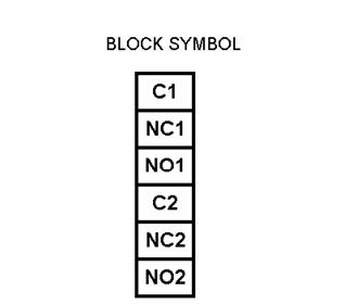DPDT Switches NC1 C1 C2 NO1 NC2 NO2 Switches with two inputs