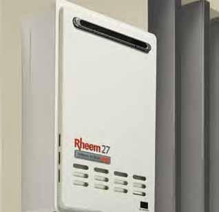 RHEEM CONTINUOUS FLOW GAS 6 ENERGY GAS RATING 1-6 12-54 10 L/MIN YEAR PEOPLE CAPACITY WARRANTY 22 CONTINUOUS WHEN YOU NEED IT WHY RHEEM CONTINUOUS FLOW?