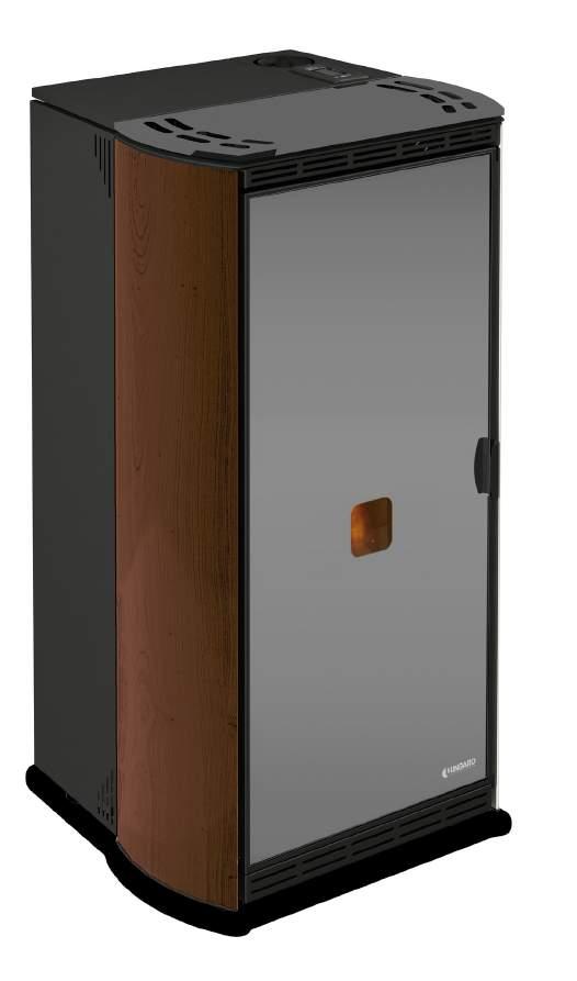 FREEstyle cpc from 5 to 34 kw Hydro pellet boiler-stove with automatic combustion modulation for central heating, can be easily connected to any existing plumbing