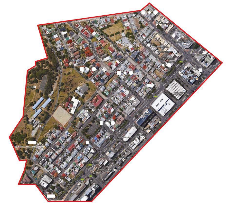It shows that this area of the Bo Kaap contains a variety of uses.
