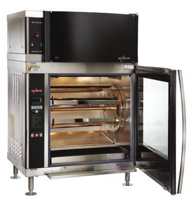 Rotisserie Ovens ar-7evh WITH VENTLESS HOOD 876mm WITH PASS-THROUGH OPTION b No oven hoods or outside venting required.