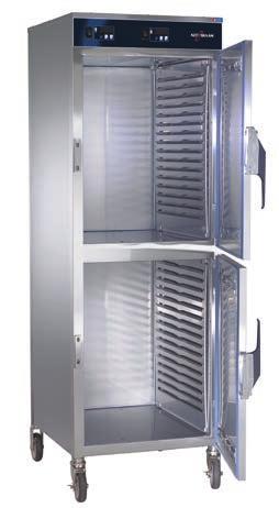 Holding Cabinets 1200-Up b Halo Heat... a controlled, uniform heat source that gently surrounds food for better appearance, taste, and longer holding life. b low energy consumption.