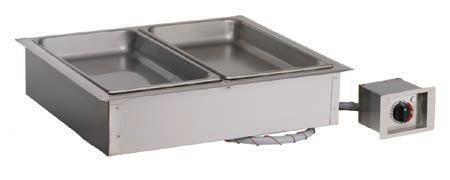 Drop-in Food Wells Hot WEll 200-hW/d4; 200-hW/d6 bhalo Heat... a controlled, uniform heat source that gently surrounds food for better appearance, taste, and longer holding life.