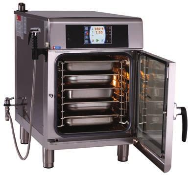 Combitherm Ovens ct EXPrESS CtX4-10eC BOILER FREE WITH CATALYTIC CONVERTER b Ventless system: Integrated catalytic converter "scrubs" the airstream for normal odor and grease-laden by-products from
