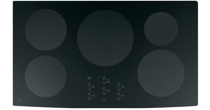 Induction Cooktops General Electric 25 There are two options for induction cooktops. 30 with 4 induction cooking zones or 36 with 5 induction cooking zones.