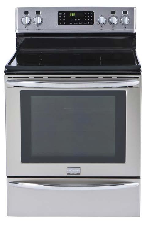 Induction Ranges Frigidaire Cont. 42 Freestanding All Induction (1) 1,900W, (1) 2,600W and (2) 3,400W burners.