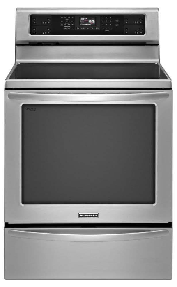 Induction Ranges KitchenAid 44 30 freestanding induction range with true convection