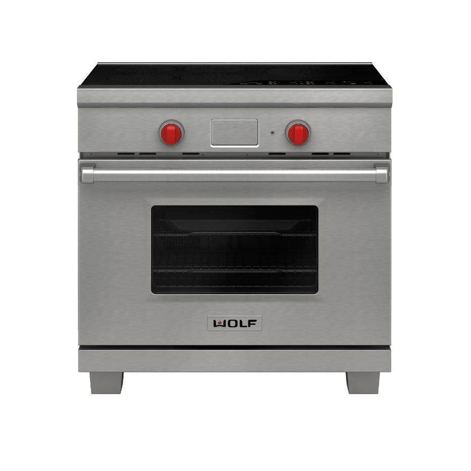 Induction Ranges Wolf 54 Wolf offers thermostatic twin convection, so both fans work independently
