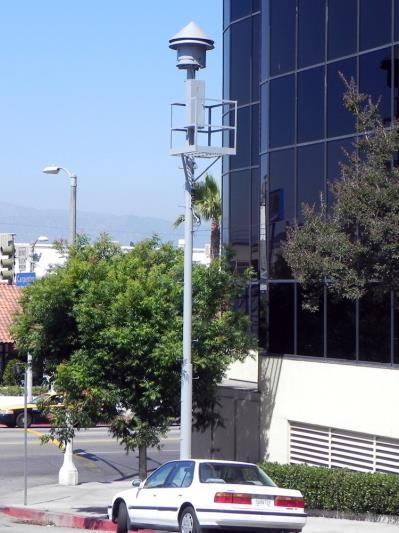 Air raid sirens were installed throughout Los Angeles during the World War II and Cold War periods and have generally remained untouched since then.