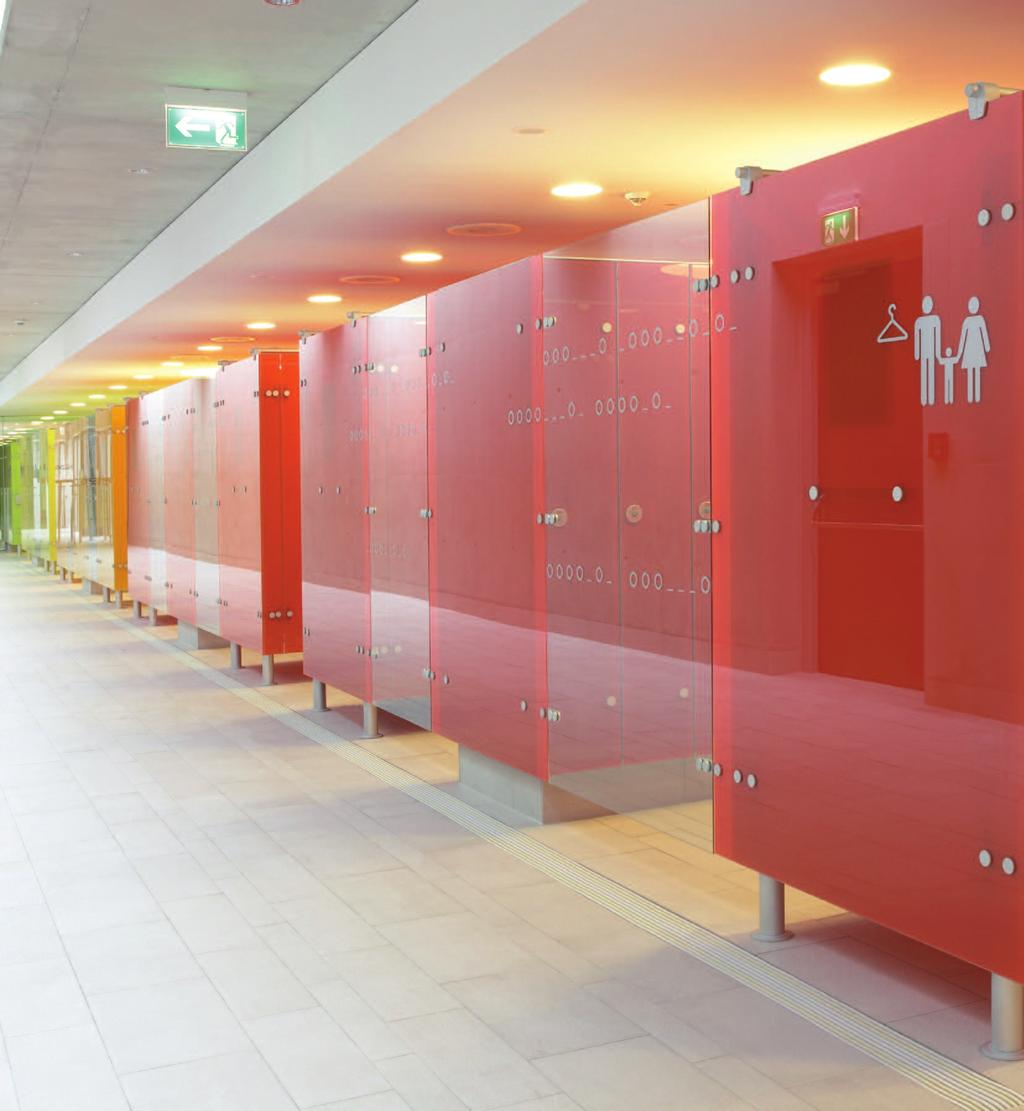 Type VITRUM II Changing cubicle Exclusive as your requirements Colour and material as a room s concept.