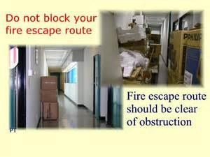 Minimize Danger to Employees Exit routes must be free and unobstructed Keep exit routes free of explosive or highly flammable materials Arrange exit routes so that employees will not have to travel